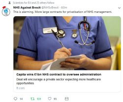Capita wins £1bn NHS contract to oversee administration