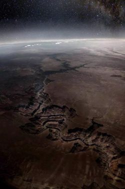 The Grand Canyon from the edge of space