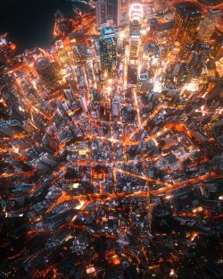 Fiery streets of Hong Kong