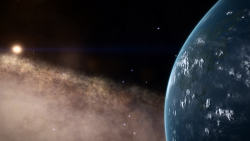 The world at the top of the galaxy