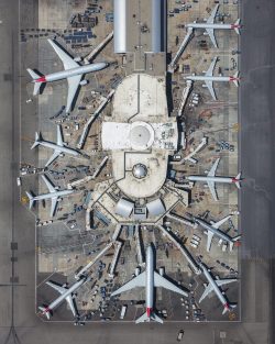 An Overhead View of Terminal 4 at LAX