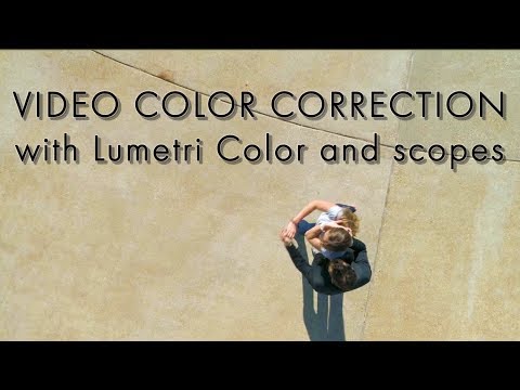 Drone video color correction