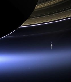 This is what Earth looks like from 1.5 billion kilometers away; the Cassini spacecraft spots a p ...