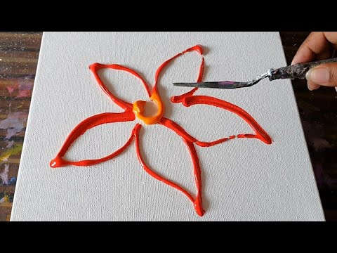 Floral Painting Demo in Acrylics