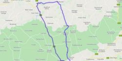 British officials create 41-mile detour for 65-foot-long road closure.