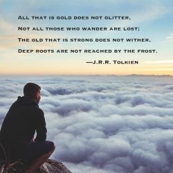 Not all those who wander are lost