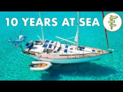 Living on a Self-Sufficient Sailboat for 10 Years + FULL TOUR