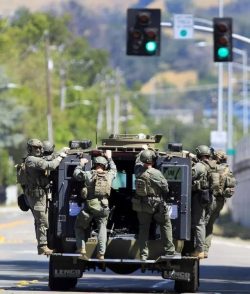 Believe it or not these are Police! Leaving the scene after a teenager arrest in Santa Rosa.What ...