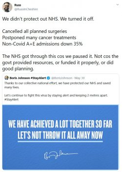 We didn’t protect out NHS. We turned it off.