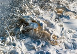 High speed photography and seafoam