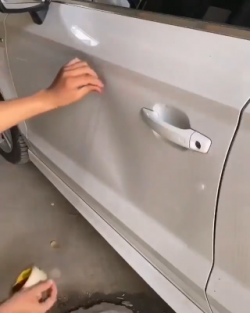 How to fix a dented car