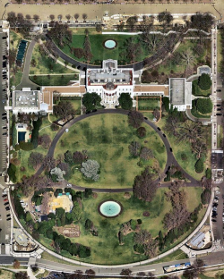 Arial view of the Whitehouse