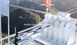 The sad moment of failure of the radio telescope at Arecibo