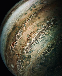 Closest image ever taken of Jupiter.
