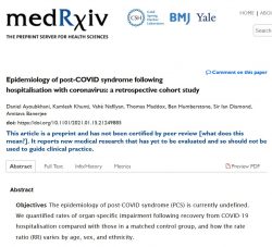 Epidemiology of post-COVID syndrome following hospitalisation with coronavirus: a retrospective  ...