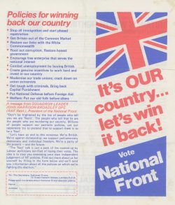 Tories vs National Front: Spot the difference