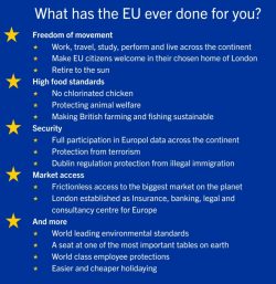 What has the EU ever done for us