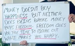 Money doesn’t buy happiness