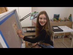 Twelve-year-old girl producing art so realistic people question if she really did it – YouTube