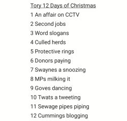 Tory 12 days of christmas