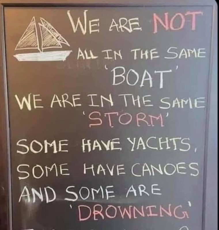 All in the same boat?