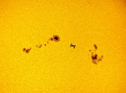 ISS transiting the sun