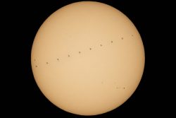 10fps of a 1 second ISS transit of the sun