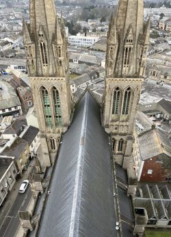Truro cathedral from a spire