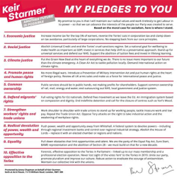 List of broken pledges.