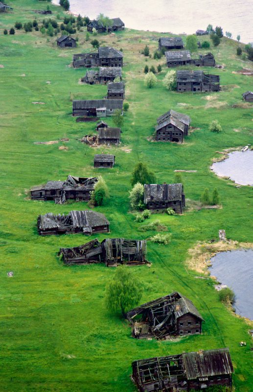Abandoned village in Russia