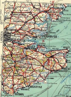 Loving this 1950s Soviet Polish map of the southeast and the place names spelled phonetically in ...