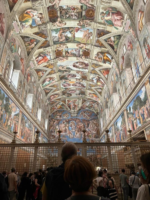The Sistine chapel, rare photo as they are not allowed inside