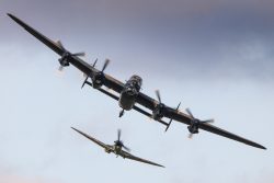Lancaster and Spitfire
