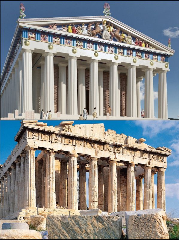 The great temple of Athena✨, the Parthenon at the Acropolis of Athens.