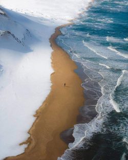 Where sea and snow meet, in Japan