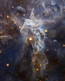 Carina Nebula in the Milky Way by Hubble telescope