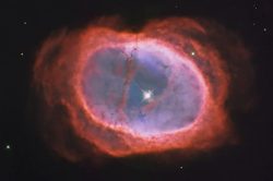 This is the Southern Ring Nebula. It’s a planetary nebula…gas thrown off by a red gi ...