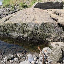 Recent droughts in Europe once again made visible the “Hunger Stones” in some Czech  ...