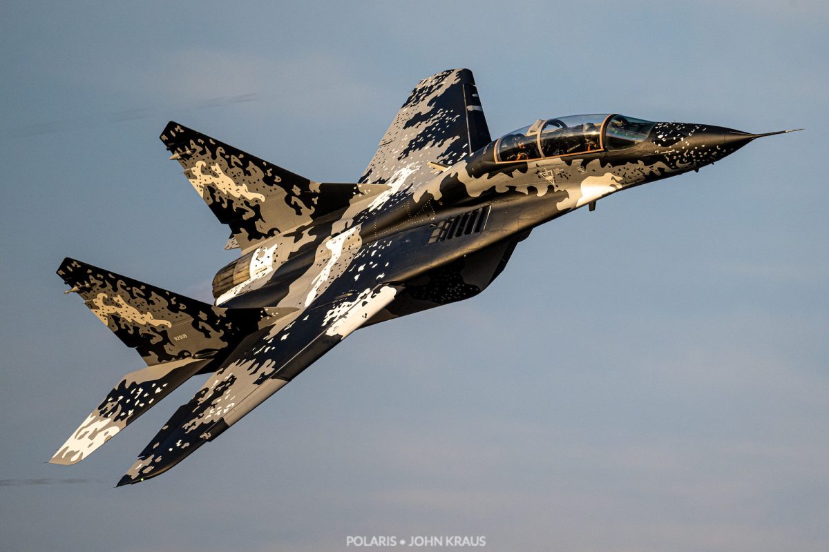 Superb paint job of a MiG-29 belonging to a billionaire, Jared Isaacman.