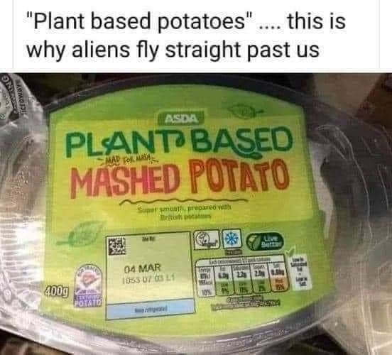 I prefer the non plant based potatoes.