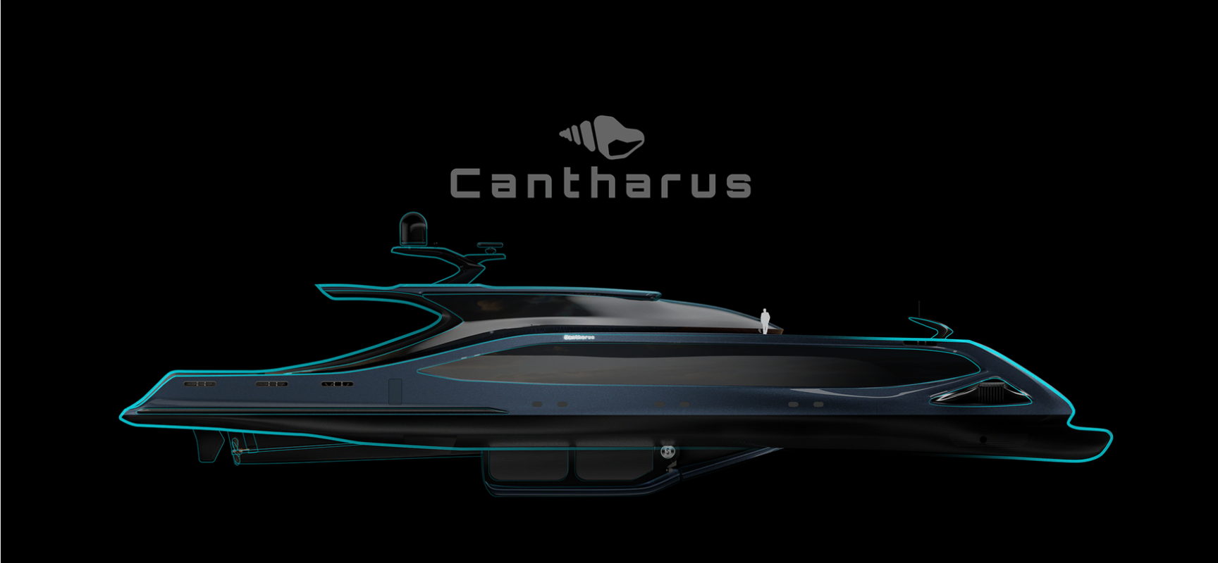 Cantharus is a superyacht with panoramic views to spare. This 226′ concept comes with all the lu ...