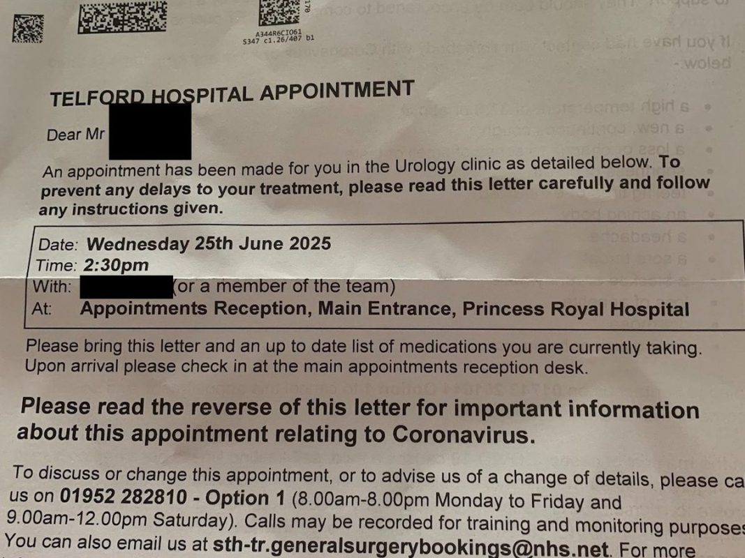 Father’s shock after teenage son given three-year wait for hospital appointment in 2025