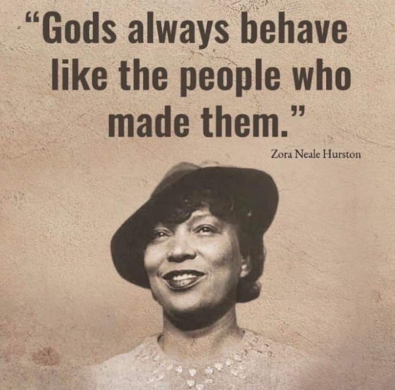 Gods always behave like the people who made them