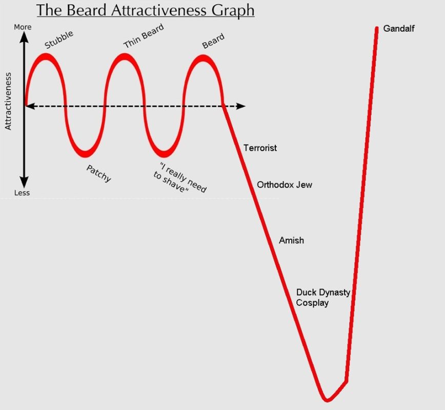 Beard attractiveness graph
