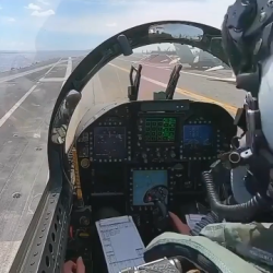 F18 carrier launch