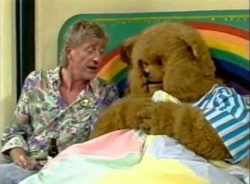 Bungle was a strange one. He walked about all day naked but wore pyjamas in bed