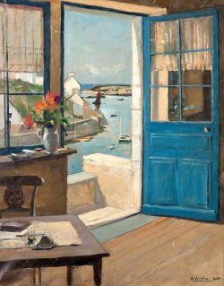 ‘The Blue Door’, Raymond Wintz, oil on canvas, 1927.