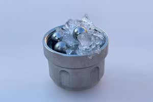 Entirely new type of ice made using extremely cold steel balls

A new type of ice called medium- ...