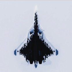 Now you see why the Su-57 is painted this way
