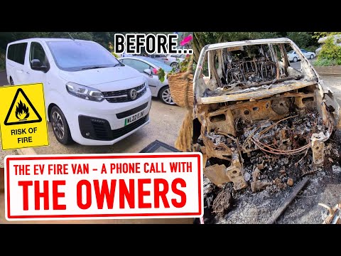 Cornwall EV Blaze – Speaking to the owners of the Vauxhall Vivaro after the fire – YouTube
